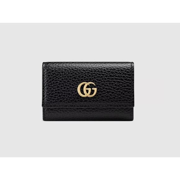 Gucci Marmont Leather Key Case Black - Picture 1 of 7